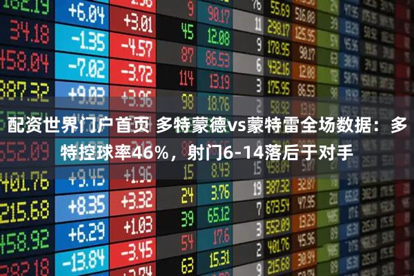 配资世界门户首页 多特蒙德vs蒙特雷全场数据：多特控球率46%，射门6-14落后于对手