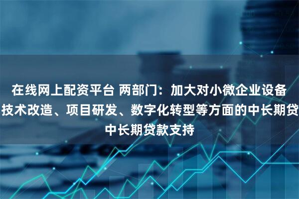 在线网上配资平台 两部门：加大对小微企业设备更新、技术改造、项目研发、数字化转型等方面的中长期贷款支持