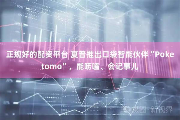正规好的配资平台 夏普推出口袋智能伙伴“Poketomo”，能唠嗑、会记事儿